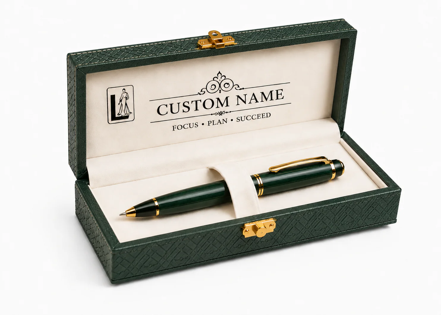 Luxury Emerald Green Pen Gift Set with Premium Presentation Box
