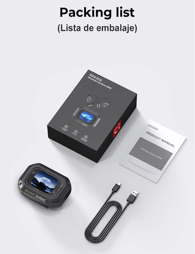 Erazer XP6 AI Bluetooth Earphones with Sleep Mode and Real Time Translation