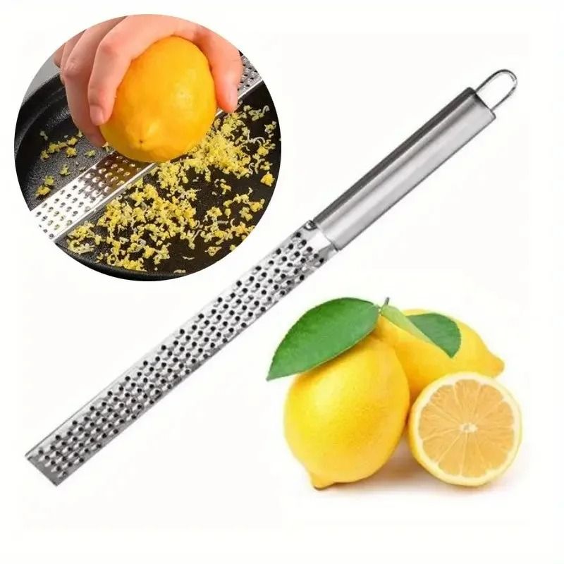 Professional Handheld Stainless Steel Kitchen Grater and Multi-Purpose Zester for Citrus, Cheese, and Ginger