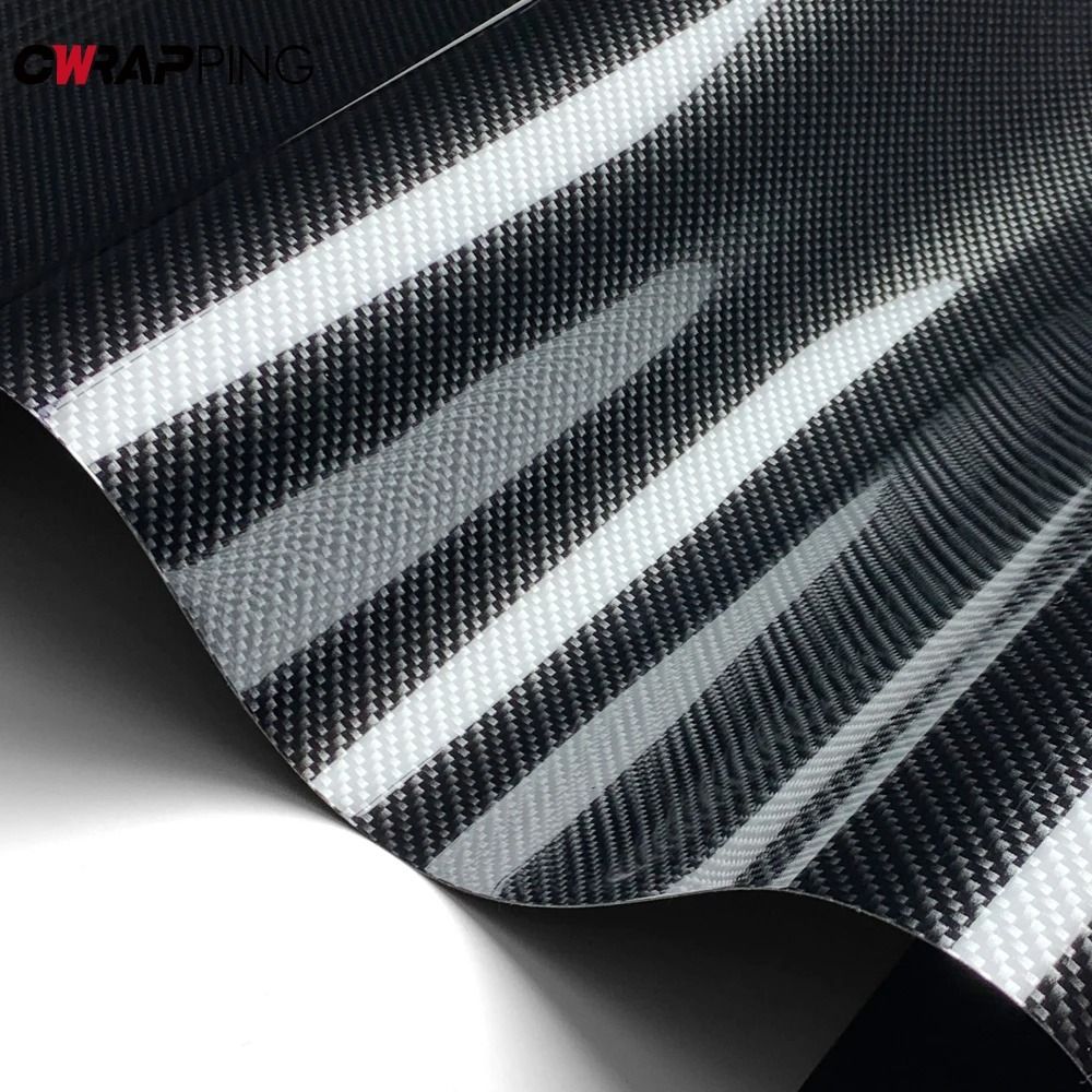 Carbon Fiber Vinyl Wrap Sticker Self Adhesive Waterproof Car Protection Film