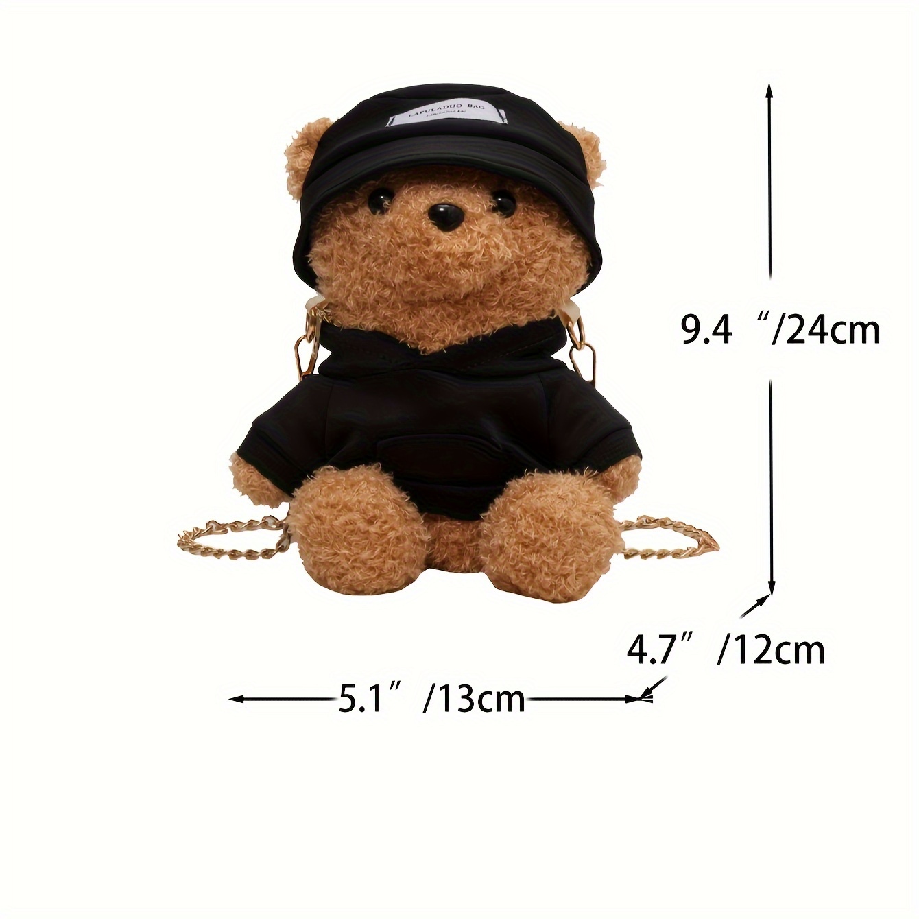 Mini Bear Novelty Bag Plush Cute Cartoon Crossbody Bag Fluffy Handbag Girl Fresh Sweet Fashion Shoulder Bag