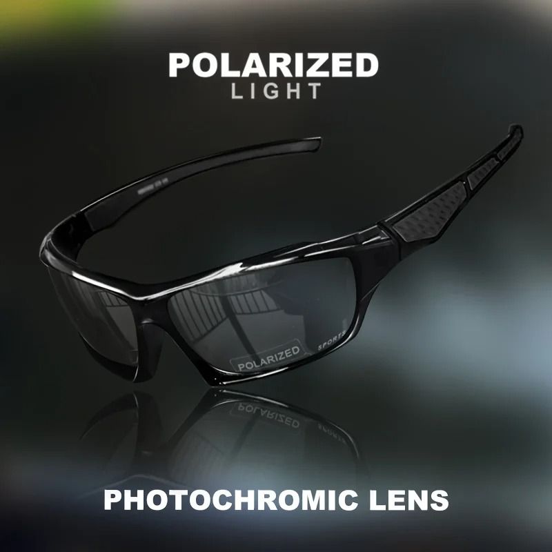 Sports Polarized Sunglasses Lightweight Night Vision for Men Cycling Driving Fishing