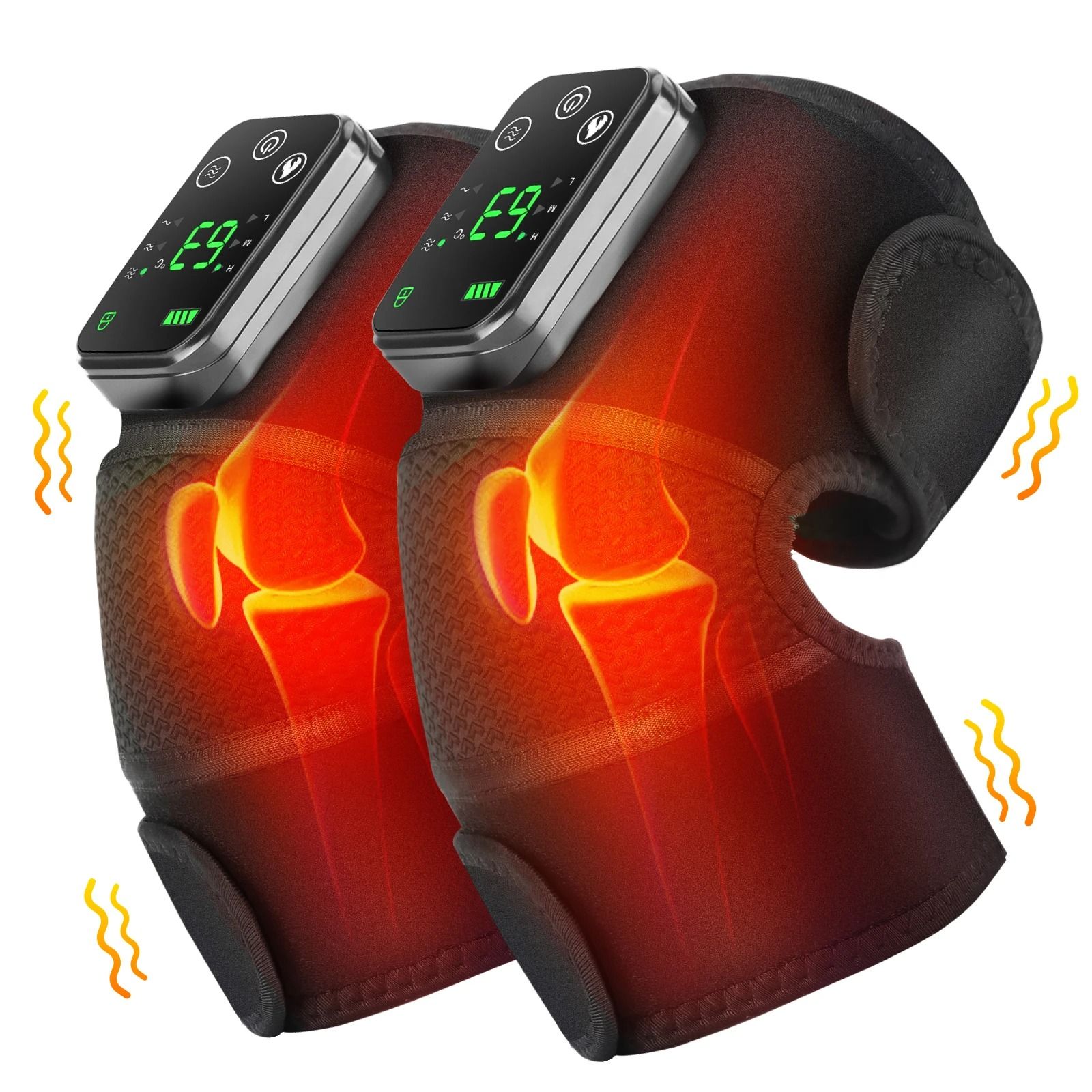 3 in 1 Heated Knee and Joint Massager with Vibration Therapy