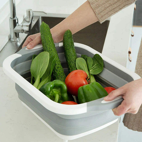 Collapsible Sink With Drain