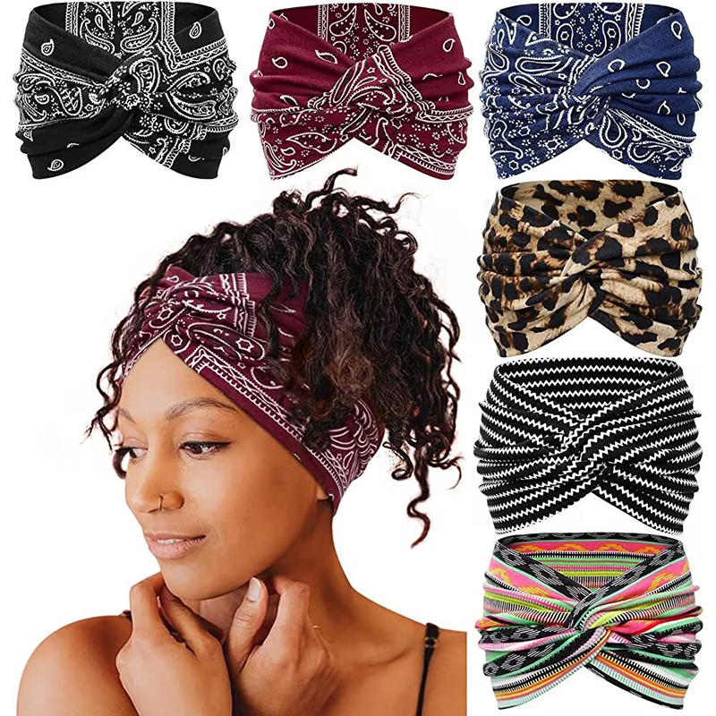 Wide Headband for Women Extra Large Turban Yoga & Workout Hairband, Thick Fashion Hair Accessories
