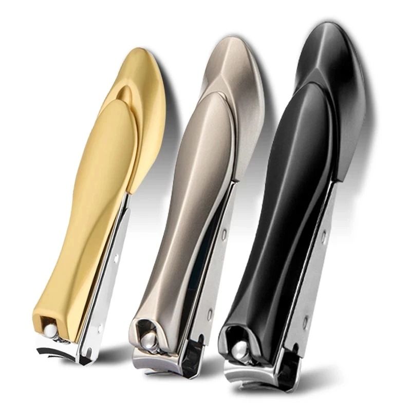 Stainless Steel Curved Blade Nail Clipper for Fingernails and Toenails