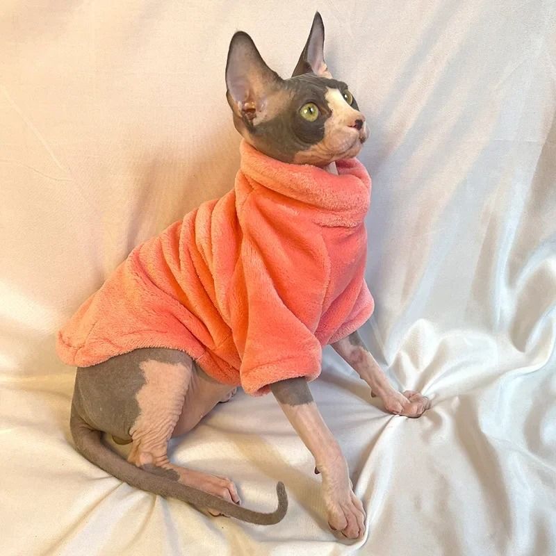 Fashionable Cat and Dog Winter Sweater Pet Hoodie Warm Knit Outfit
