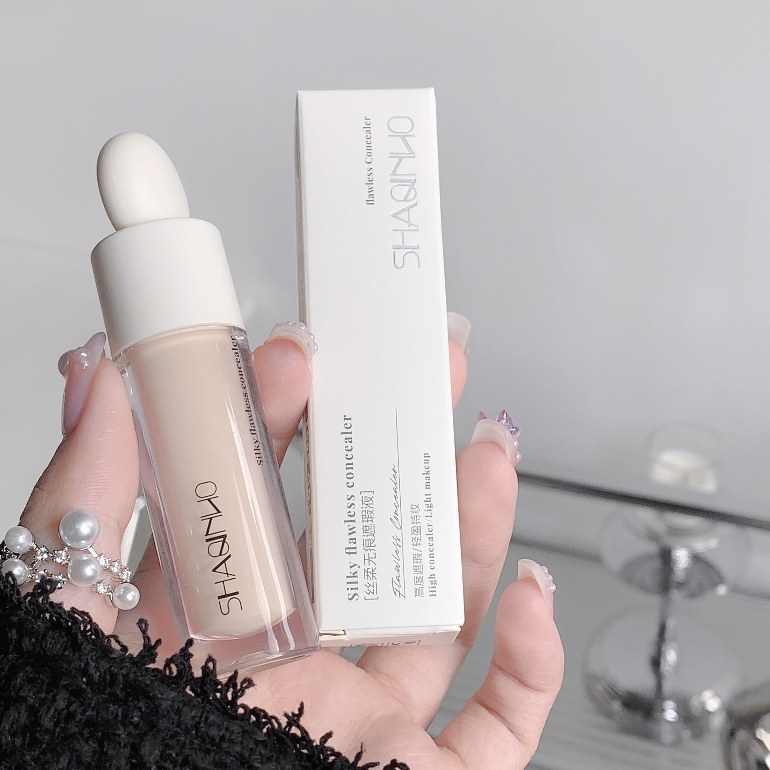 Silky Full Coverage Concealer, Cover Acne Marks & Spots, Dark Eye Circles, Face Brightening, Skin Whitening Concealer