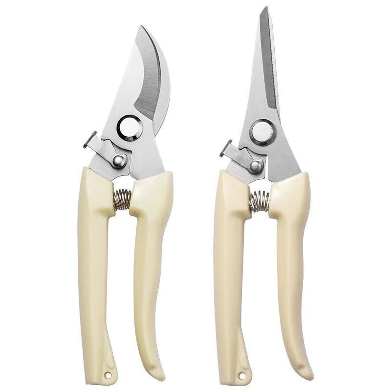 Stainless Steel Pruning Scissors Garden Bypass Hand Shear Cutting Tool