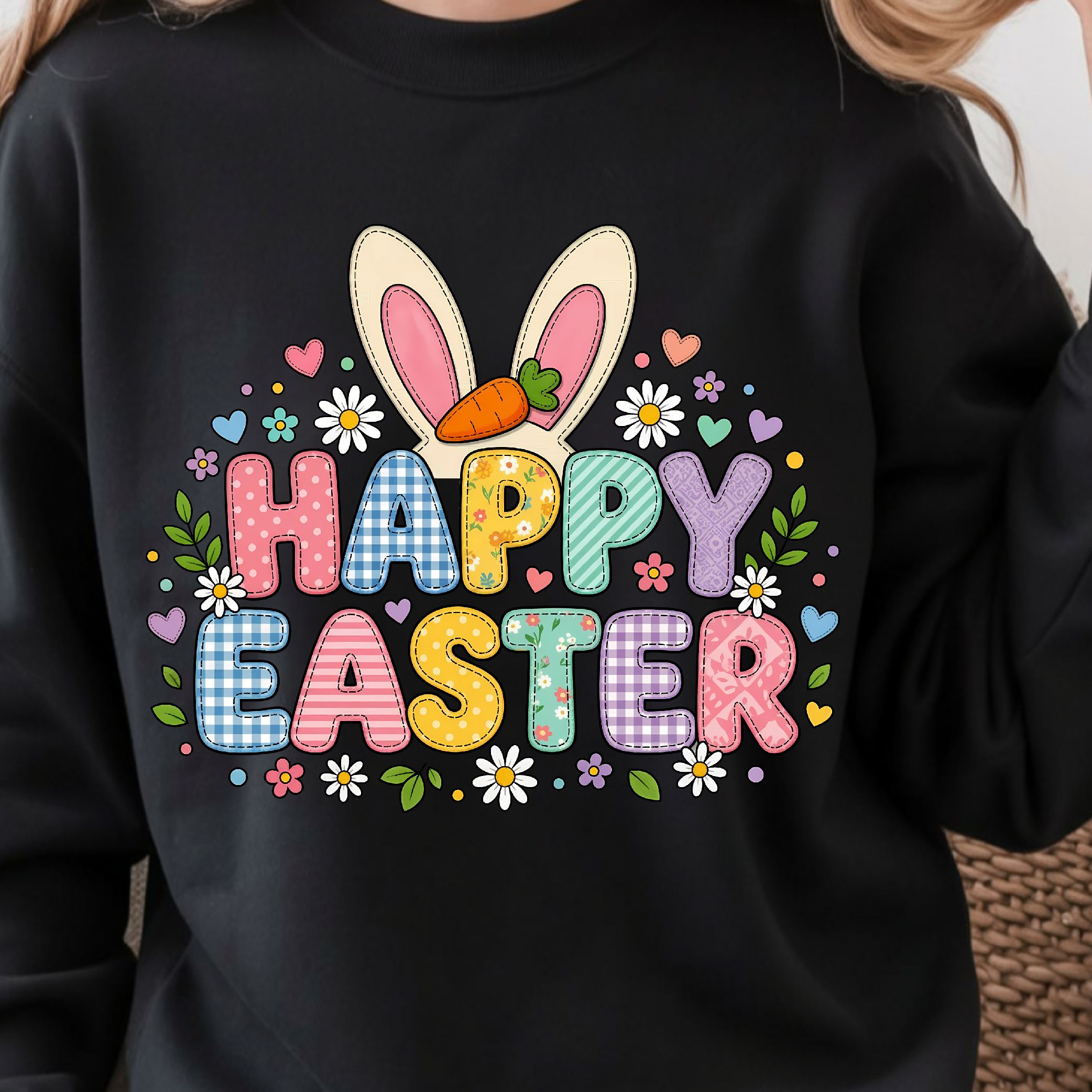 Happy Easter T-Shirt Cute Easter Shirt for Kids & Adults Spring Holiday Graphic Tee