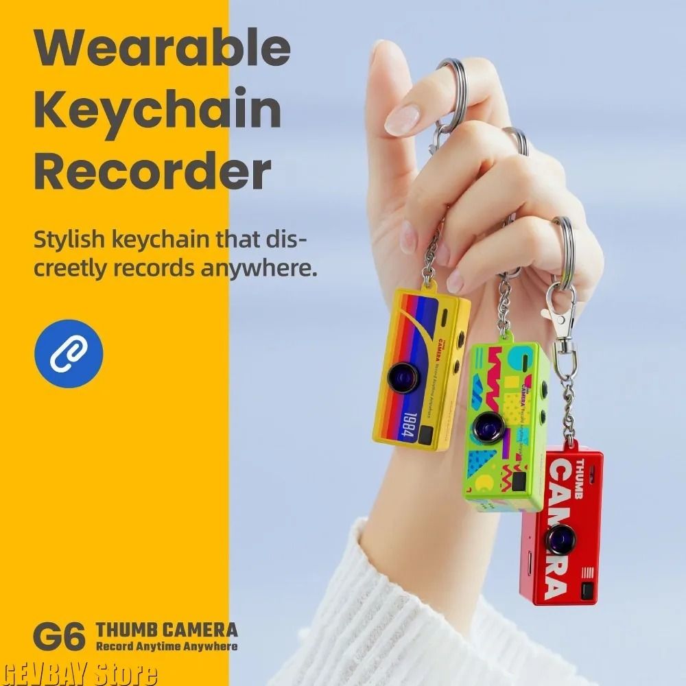Retro 1984 Thumb Camera – Mini Keychain CCD Digital Camera – High-Yield Nostalgic Interaction Hub