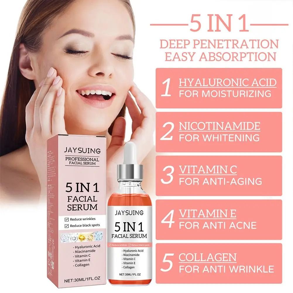 5-in-1 Multivitamin Face Serum – Firming, Brightening & Anti-Aging
