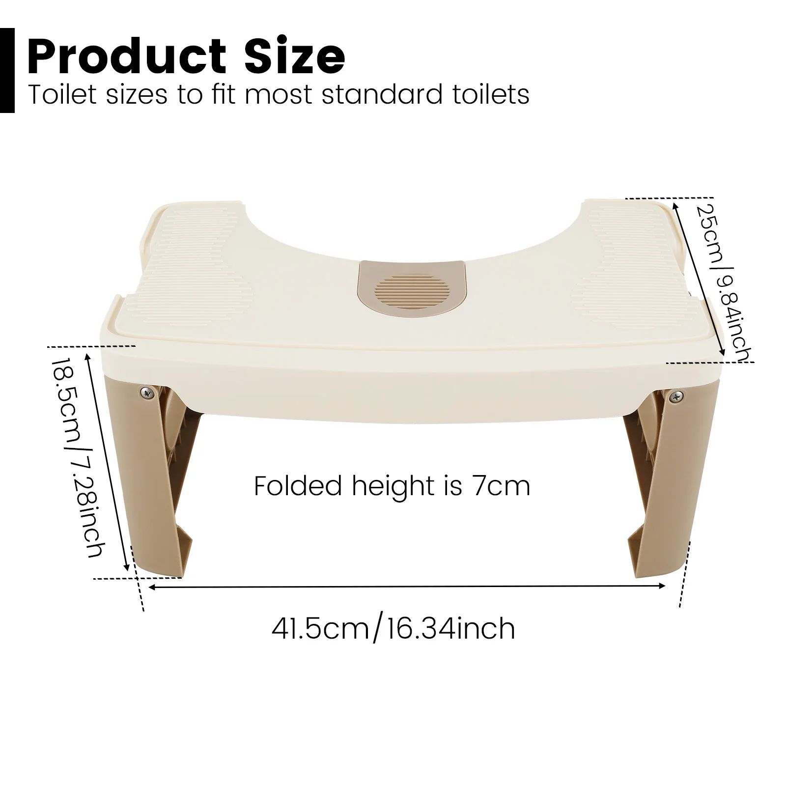Foldable Bathroom Squat Stool