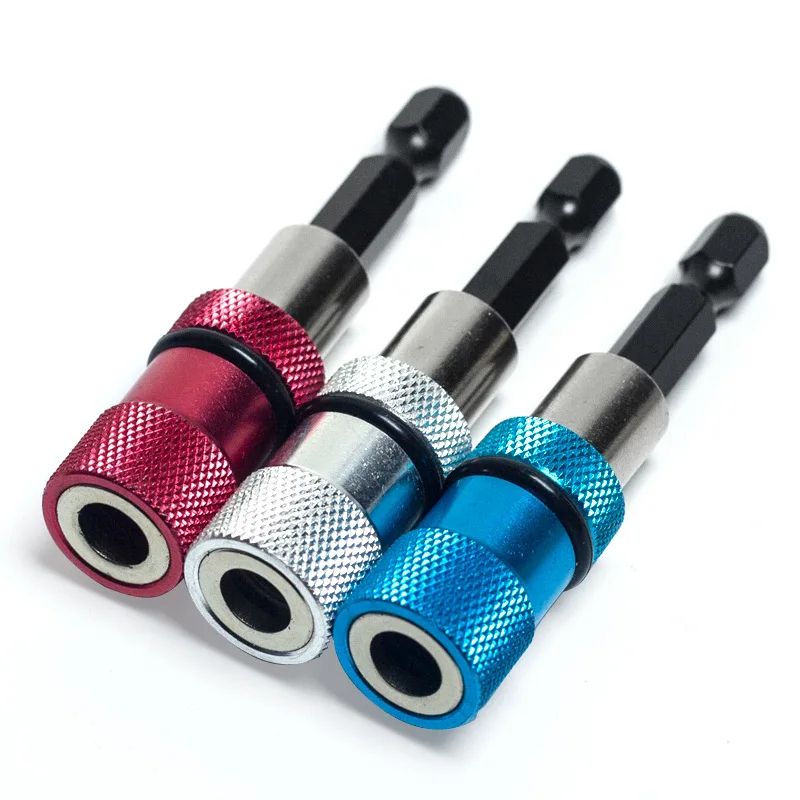 Adjustable Screw Depth Stop Drywall Magnetic Bit Holder - 1/4
