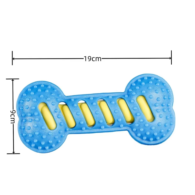 Interactive Dog Toys Squeaky, Pet Dog Chew Toys Rubber Bone Toy for Puppies