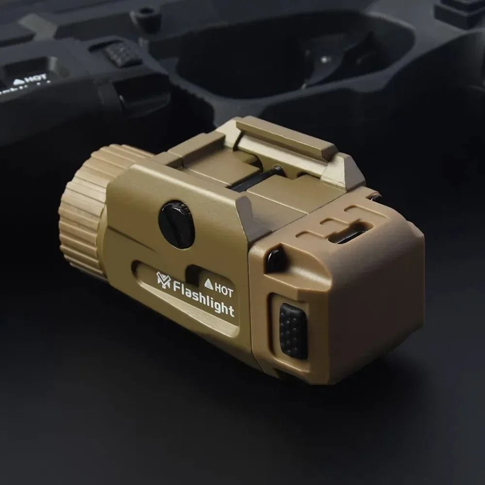 800LM Tactical Handgun Light with USB Recharge and Picatinny Rail Mount