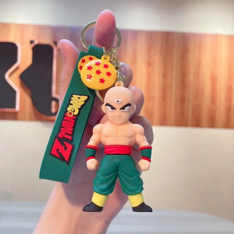 PVC Cartoon Keychain Set Featuring Popular Action Figures