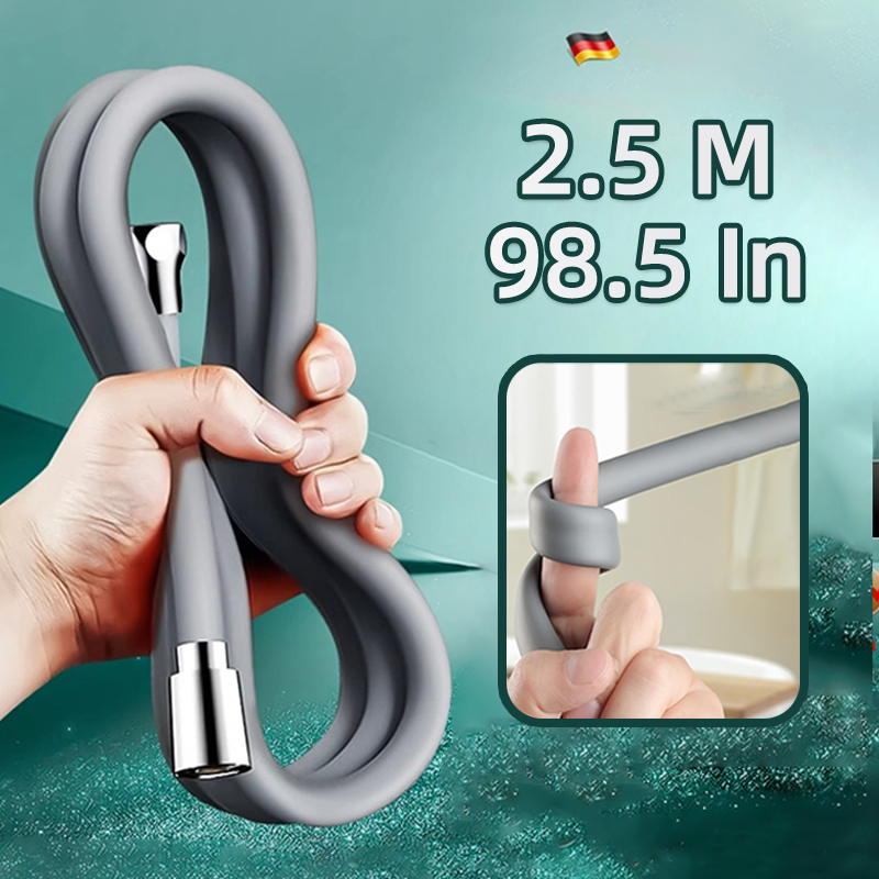 Extra Long Shower Hose Extension Flexible Silicone Universal Replacement