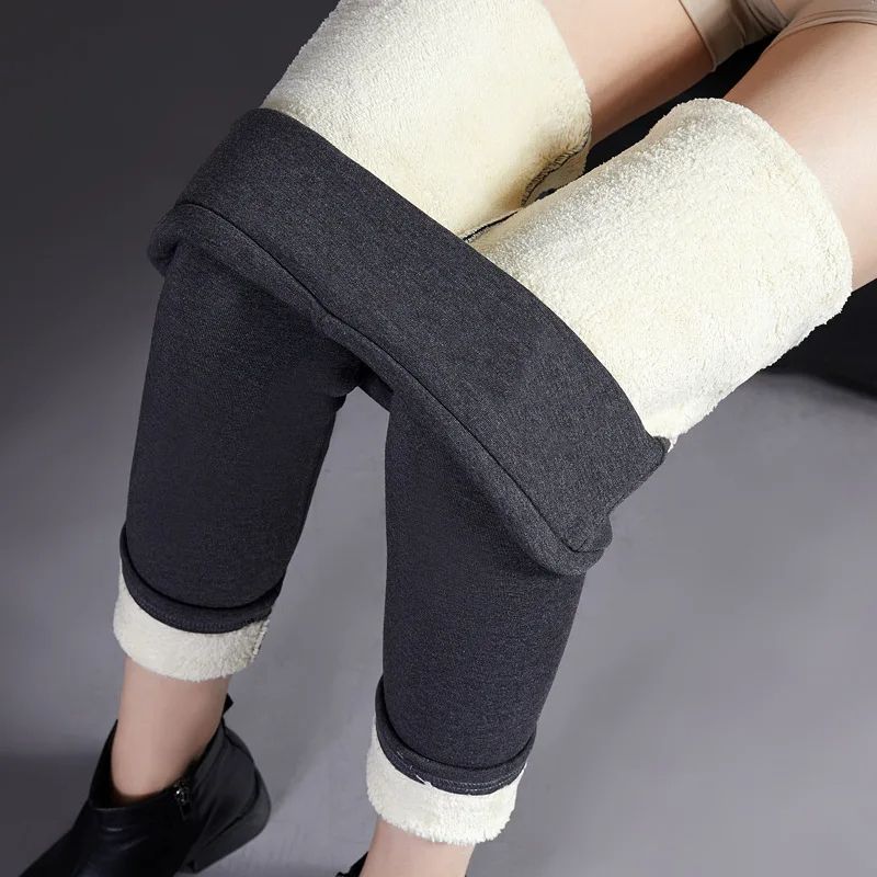 Warm Winter Leggings for Women, Thermal Casual Stretchy Leggings, Comfortable Lamb Fleece Soft Pants