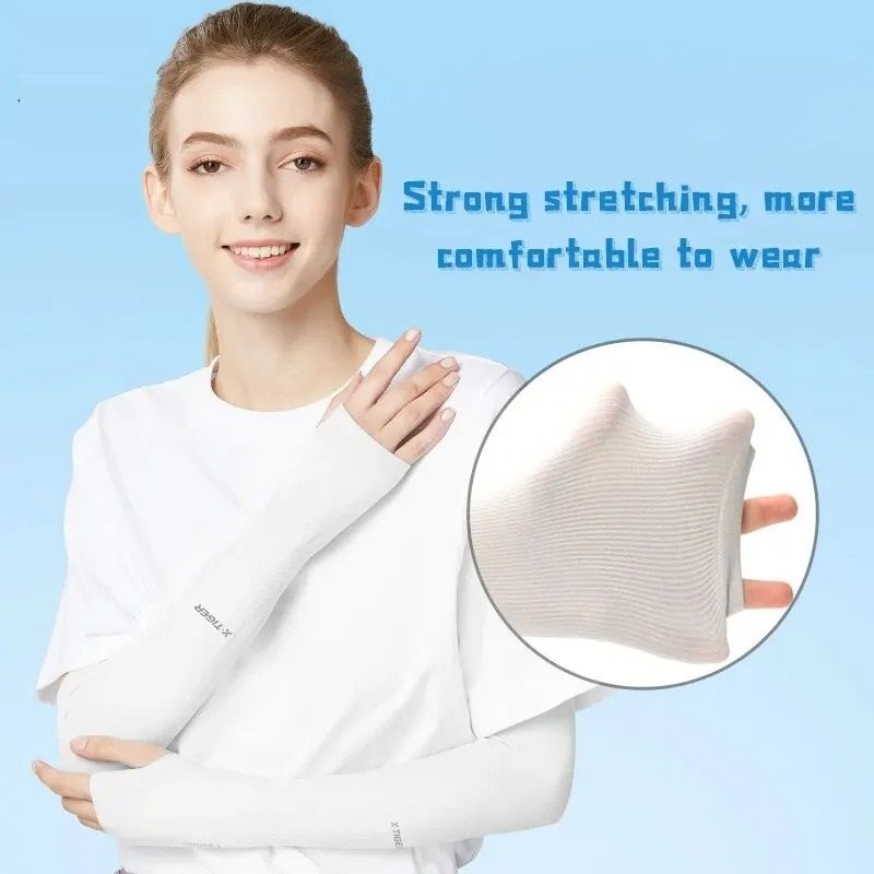 Summer Ice Cloth Cycling Arm Sleeves Sun Protection