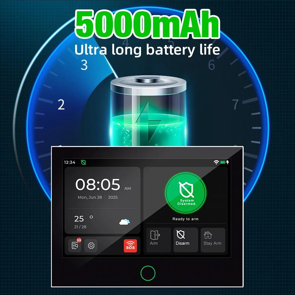 KERUI 7-Inch IPS Touchscreen 4G+WiFi Smart Home Alarm System (G70)