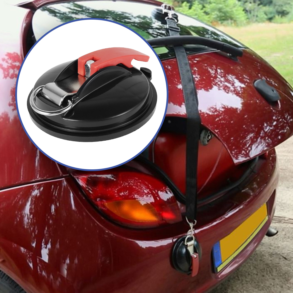 Heavy Duty Suction Cup Device Tie Tensioner for Tents, Tarps, Luggage, Camping, Car, Van with Securing Hook