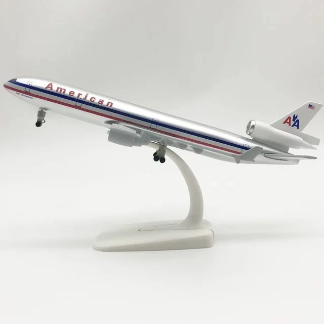 Alloy MD11 Airplane Model with Landing Gear Display