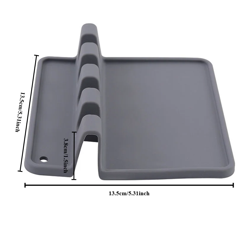 Silicone Tableware Drying Rack, Kitchen Utensil Holder for Fork, Spatula, Multifunctional Shelf Organizer