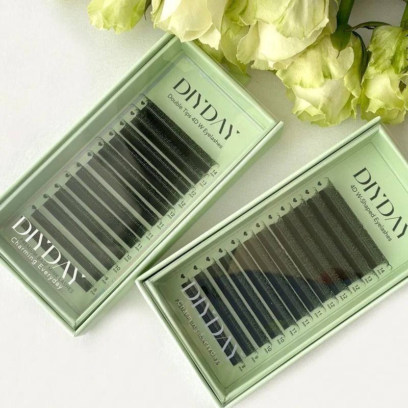 DIYDAY W Shape Eyelash Extensions Premade Fan Volume Lashes