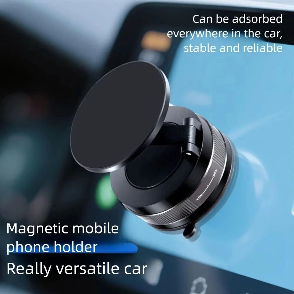 Vacuum Magnetic Phone Holder with Adjustable Suction Cup Stand