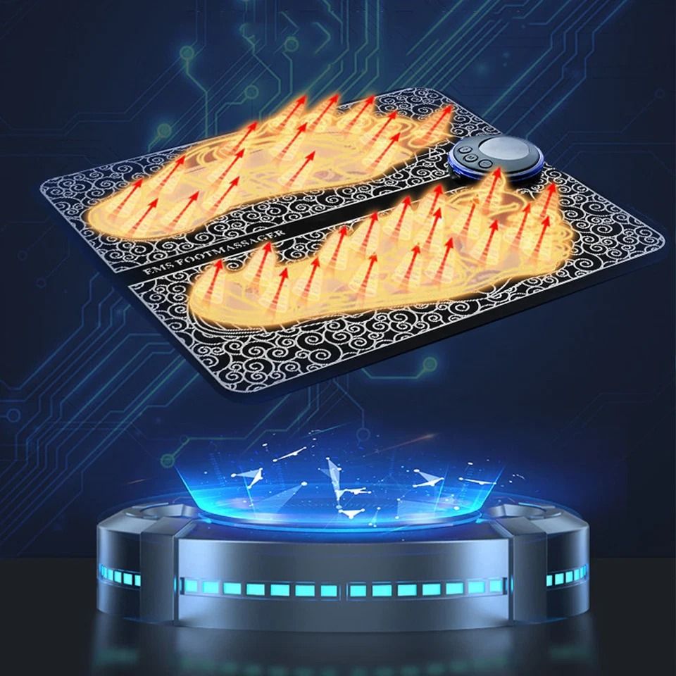 EMS Foot Massager Machine – Electric Deep Kneading for Leg & Foot Pain Relief, Muscle Relaxation, USB Rechargeable