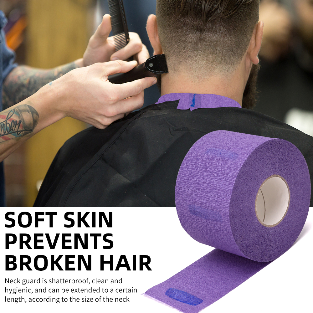 Disposable Hairdressing Neck Strips Roll Barber Neck Paper for Clean Haircuts