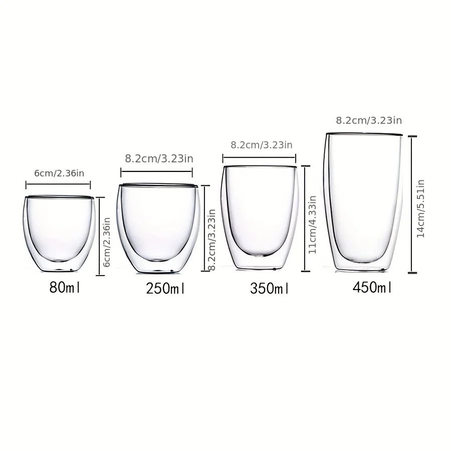 Double Wall Glass Coffee Tea Cup