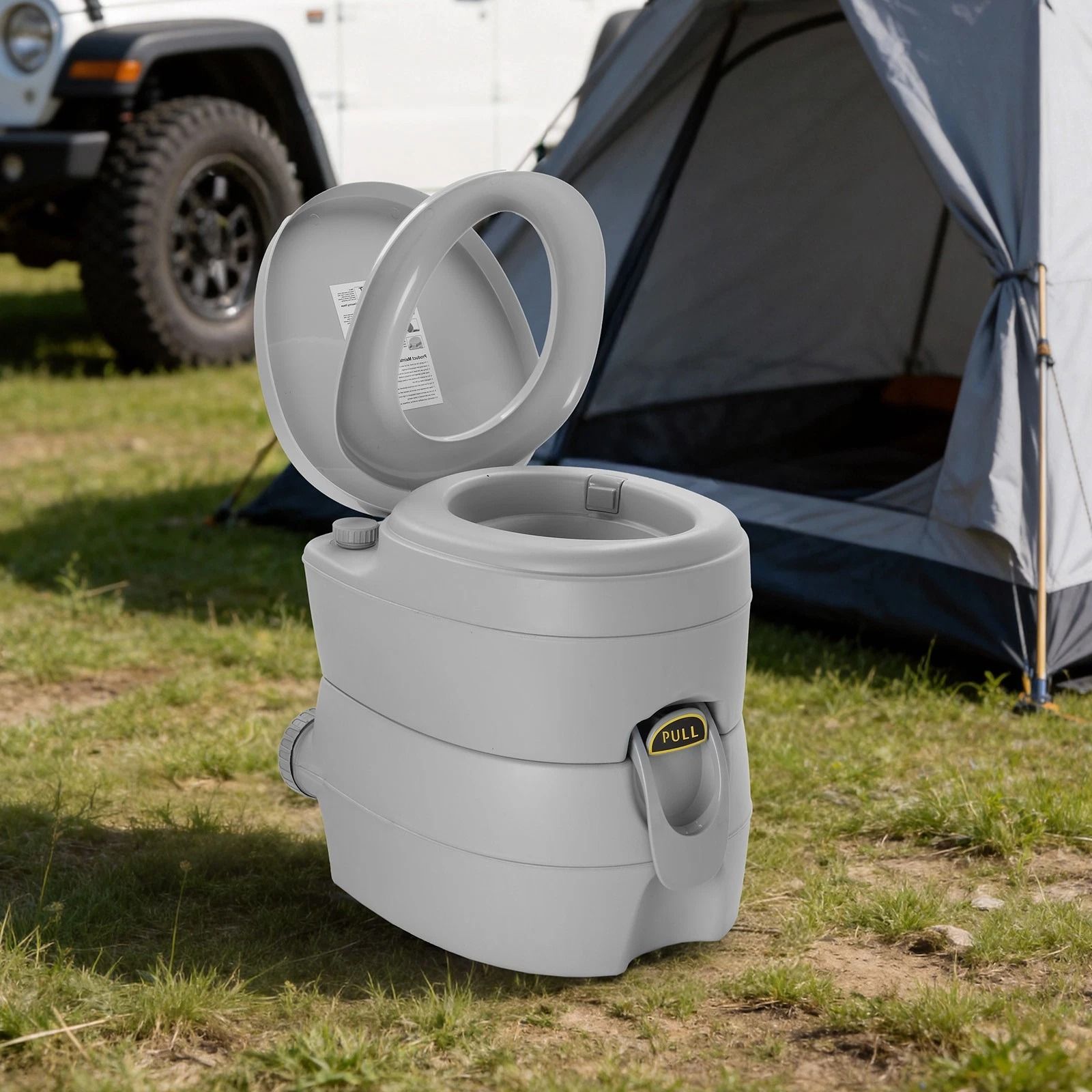 Portable Toilet for Camping & Outdoor Activities Detachable & Removable Potty for In/Outdoor Use