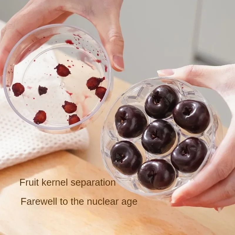 High-Efficiency Seven-Hole Cherry Pitter – Rapid Fruit Stone & Seed Remover