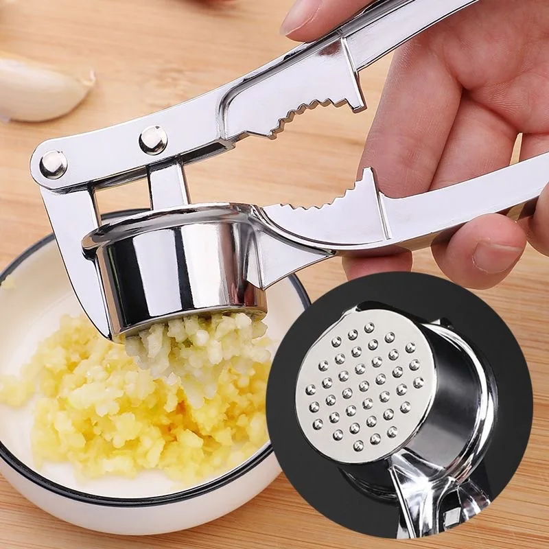 Stainless Steel Garlic Press Manual Garlic Mincer and Ginger Crusher