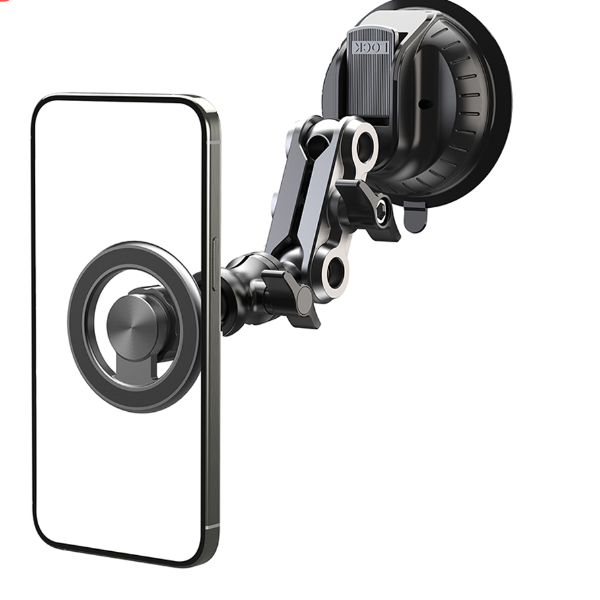 Universal Magic Arm Phone Mount, Suction Magnetic Car Holder for Vlog Shooting