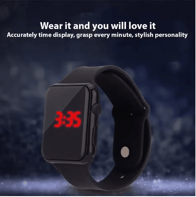 TimeFlex Digital LED Watch Sport Silicone Wristband Casual Watch