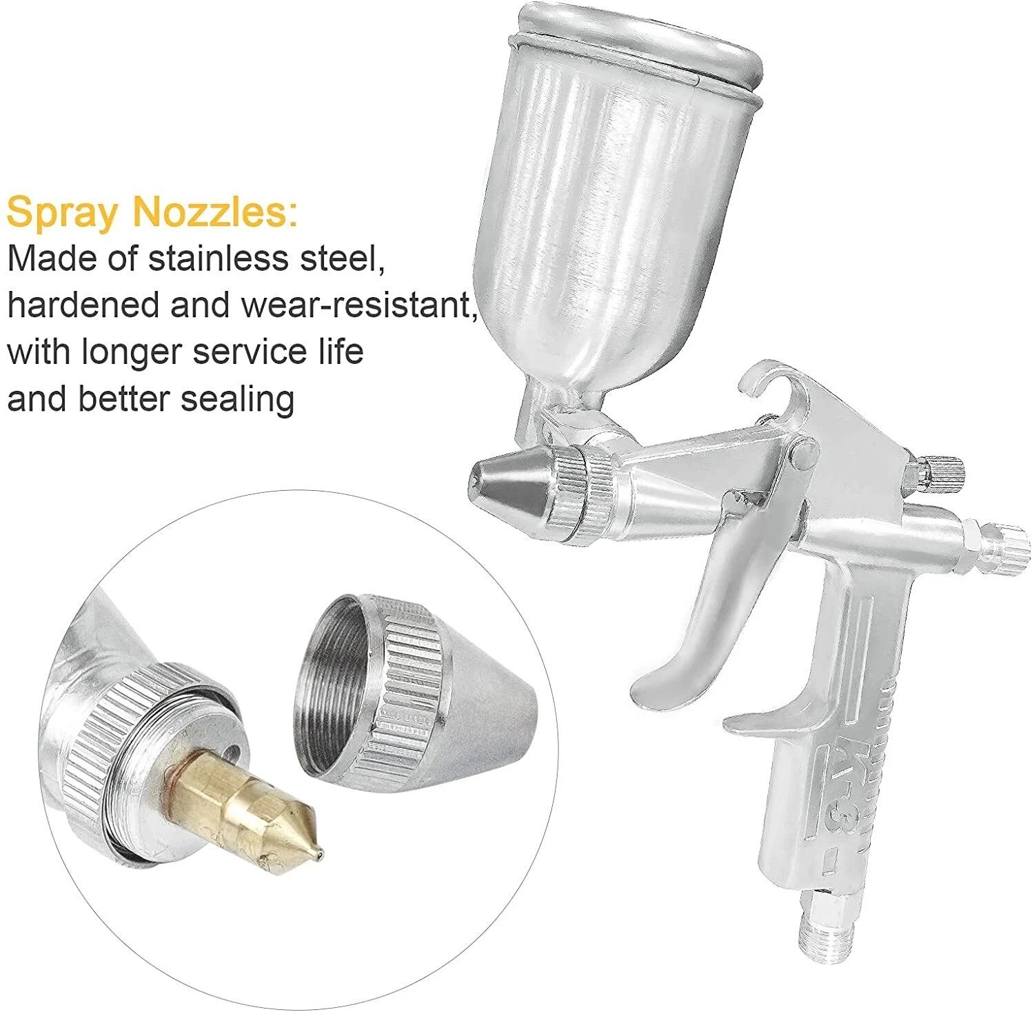 K 3 Mini Spray Gun Gravity Feed Touch Up Paint Sprayer