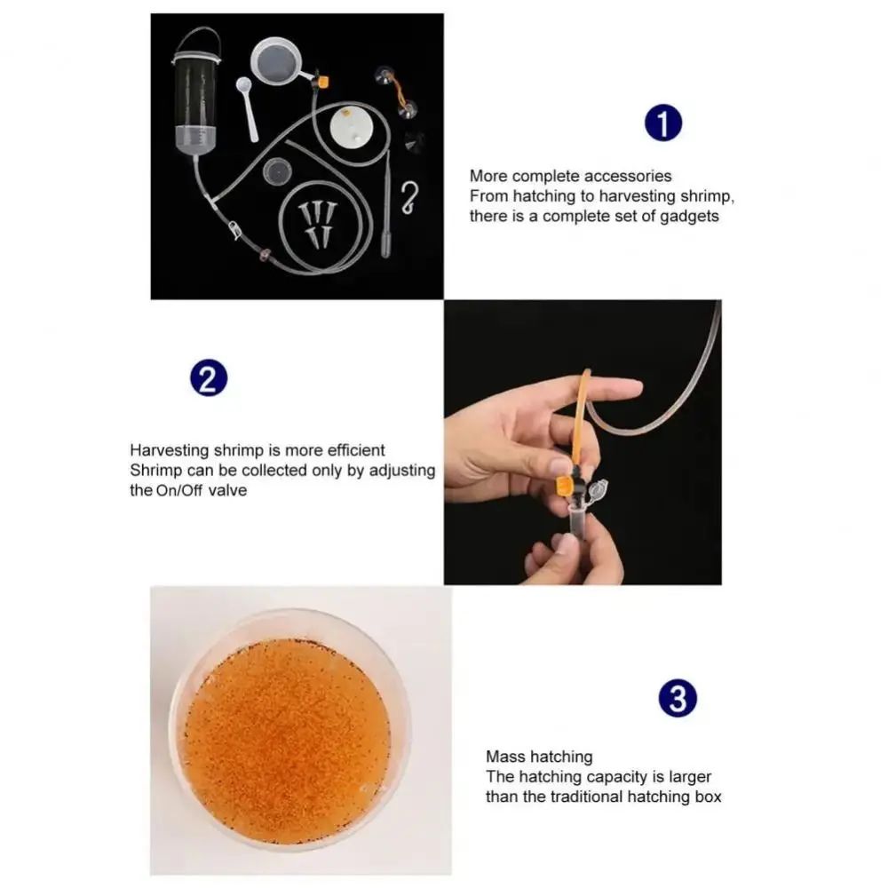 Artemia Brine Shrimp Hatchery Kit – Easy-Harvest brine shrimp hatchery Bucket Incubator for Fresh live fish food