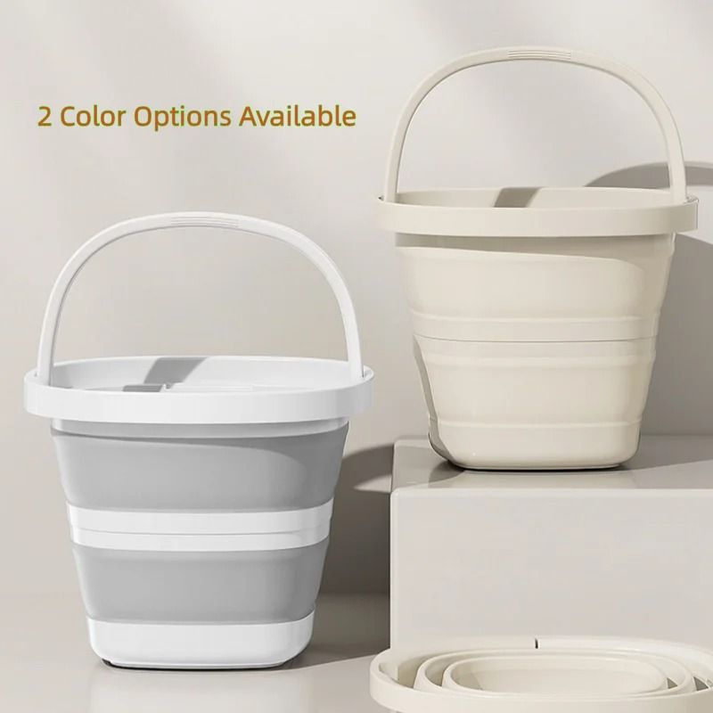Collapsible Car Wash Bucket – Ultra-Flat Design – High-Capacity Detailing Tool