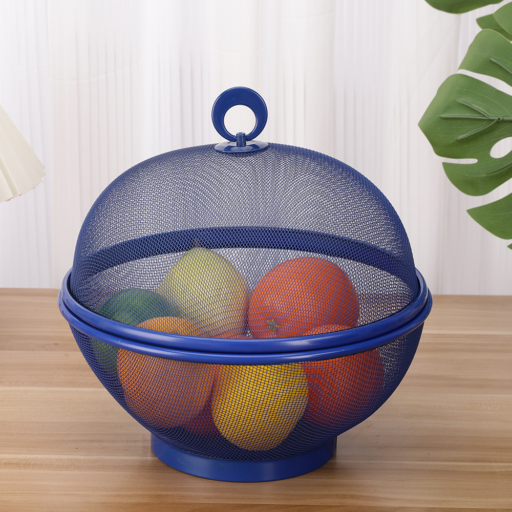 Stainless Steel Mesh Fruit Basket, Large Anti-Mosquito Iron Basket for Kitchen Drain, Vegetables, Fruit Holder