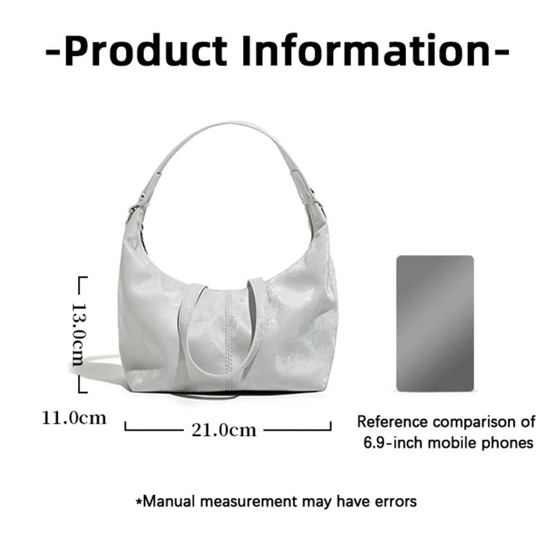 Neo-Chinese Style Jiaozi Bao Satin Underarm Handbag