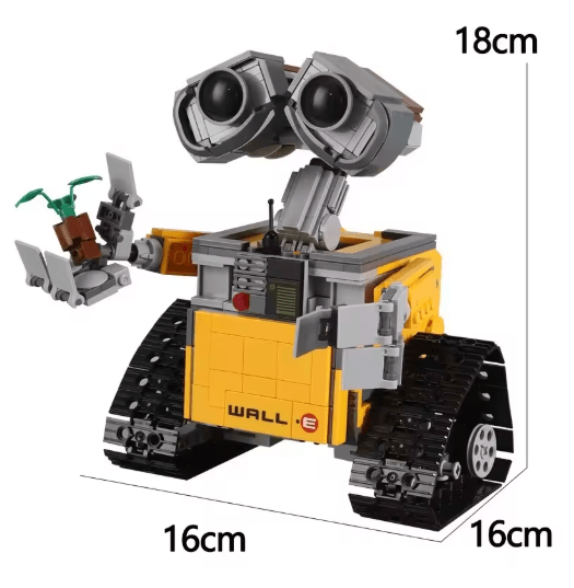 Wall-E Robot Building Block Set 687PCS STEM Assembly Toy & Display Model