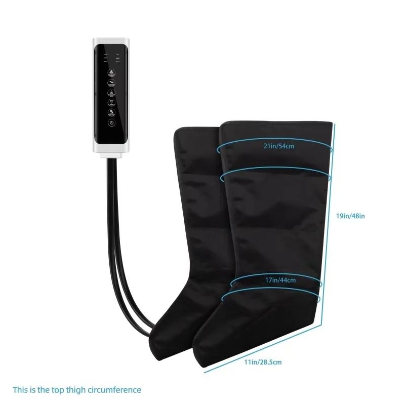 Electric Air Pressure Leg Massager Deep Kneading Calf and Foot with Remote Control