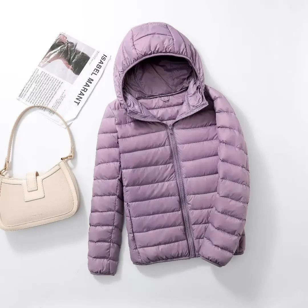 Ultra Lightweight Packable Hooded Puffer Jacket