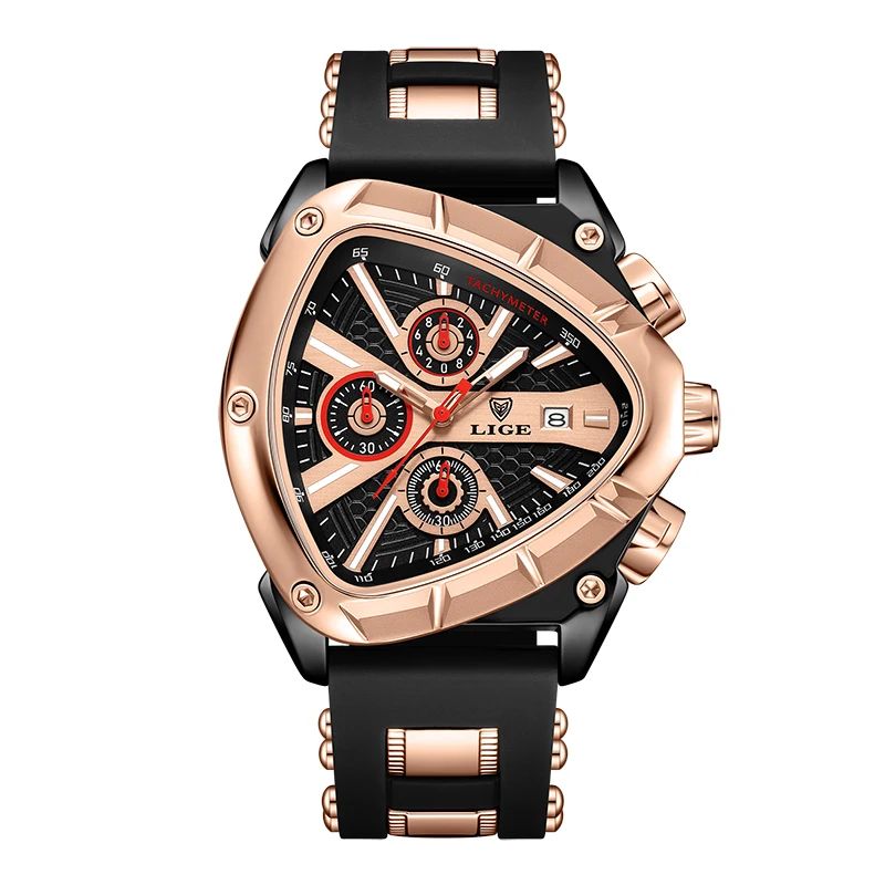 Luxury Waterproof Mens Quartz Watch with Large Dial