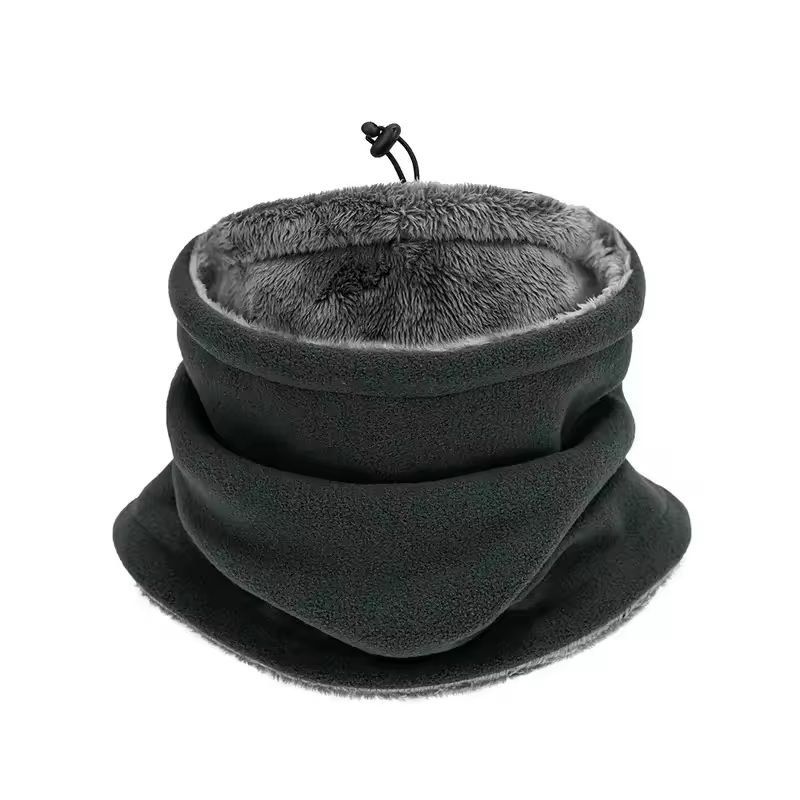 Mens Thermal Knit Neck Gaiter – Breathable, Windproof Fleece Lined Outdoor Warmer