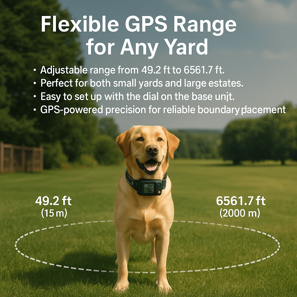 GPS Wireless Dog Fencing System, Electric Dog Fence with GPS Electric Satellite Technology, Electric Pet Fencing System