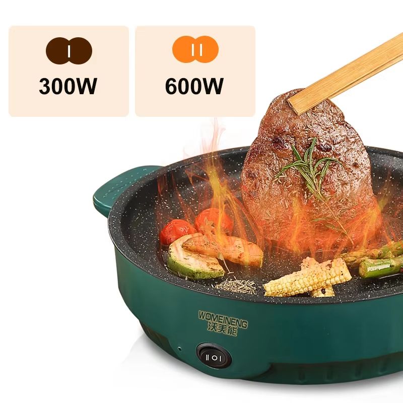 Electric MultiCooker Frying Pan – Non-Stick, 220V Grill & Skillet for Omelettes, Steak, and More